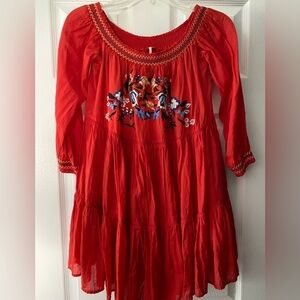 SALE! [Free People] Sunbeams Minidress NWOT Small (OVERSIZED)